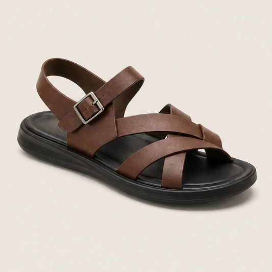 Terrano – Cushioned Soft Sole Adjustable Men's Roman Sandals + 50% OFF