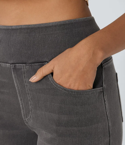 FlexiChic - Super Stretch High-Waisted Wide Leg Jeans + 50% OFF