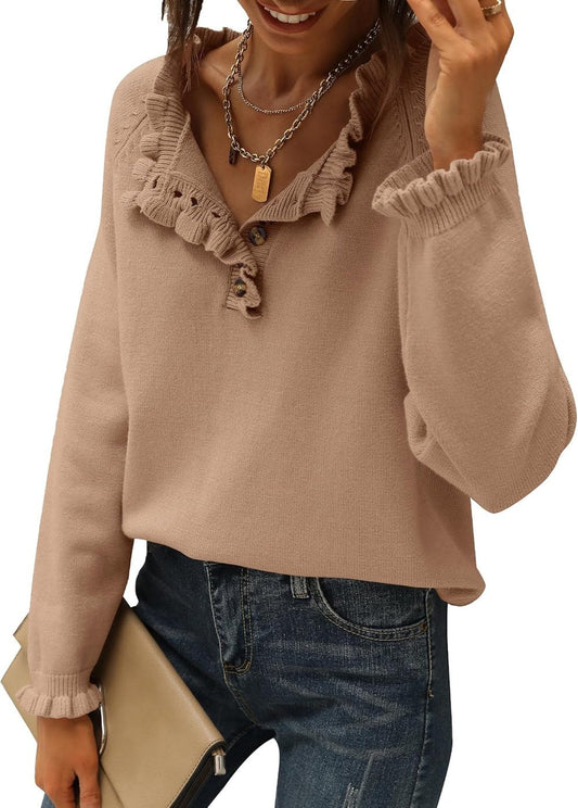 The PetalKnit Sweater - Effortless Feminine Charm - 50% OFF