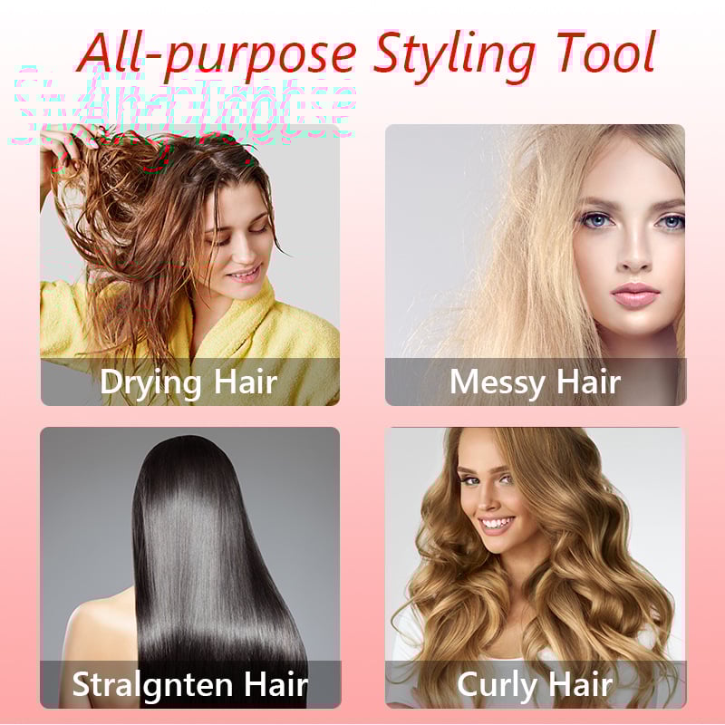 2-in-1 Hot Air Styler and Rotating Hair Dryer – Style, Volumize & Dry with Salon Precision at Home - 50% OFF