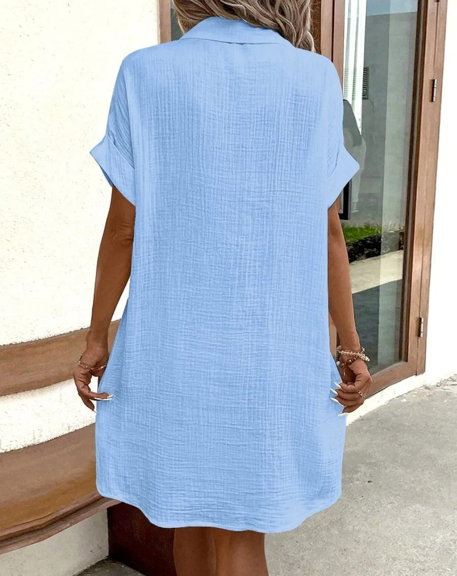 The Riviera Shirt Dress - Effortless Polish for Hot Days - 50% OFF