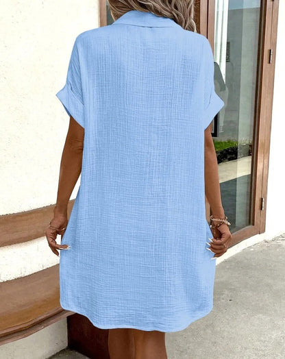 The Riviera Shirt Dress - Effortless Polish for Hot Days - 50% OFF