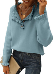 The PetalKnit Sweater - Effortless Feminine Charm - 50% OFF