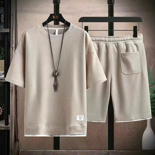 Hemworth – Breathable Waffle-Knit Two-Piece Summer Set + 50% OFF