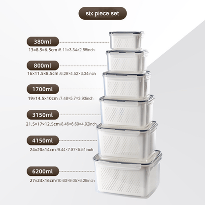 Larder™ – Double-Drain Freshness Containers for Fridge Organization + 50% OFF