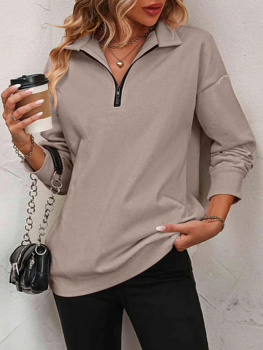 The Effortless Quarter-Zip Pullover - Your Perfect Spring & Fall Layer + 50% OFF
