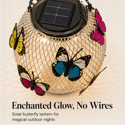Flutterglow – Solar Butterfly Hanging Lantern for Garden & Patio + 50% OFF