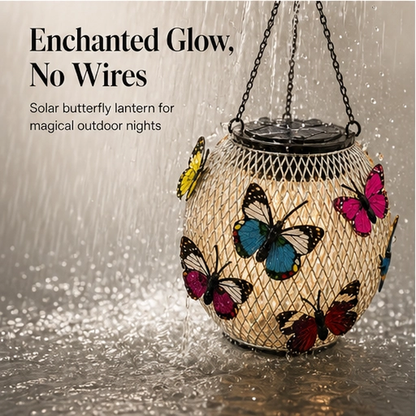 Flutterglow – Solar Butterfly Hanging Lantern for Garden & Patio + 50% OFF