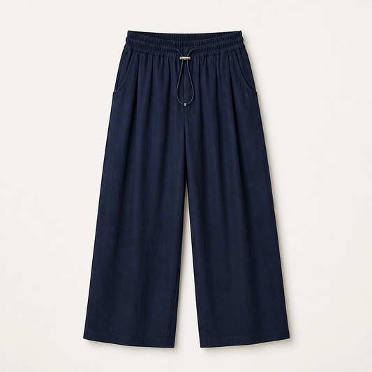 Willowfold™ – Pleated Wide-Leg Lantern Trousers with Deep Pockets + 50% OFF