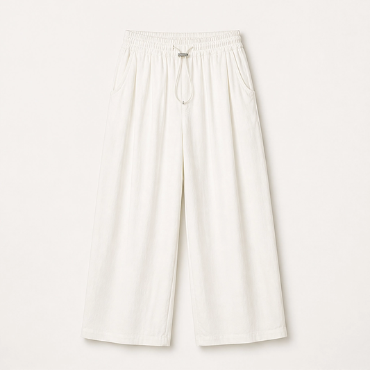Willowfold™ – Pleated Wide-Leg Lantern Trousers with Deep Pockets + 50% OFF