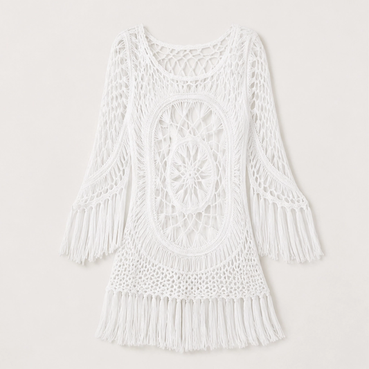 Marisole – Boho Crochet Tassel Beach Cover-Up + 50% OFF