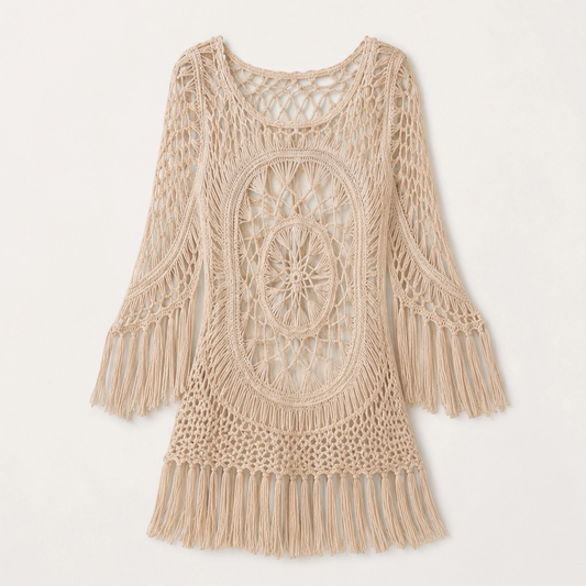 Marisole – Boho Crochet Tassel Beach Cover-Up + 50% OFF