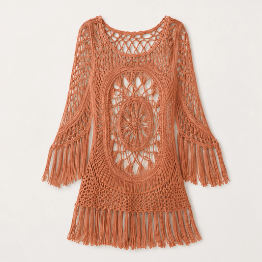 Marisole – Boho Crochet Tassel Beach Cover-Up + 50% OFF