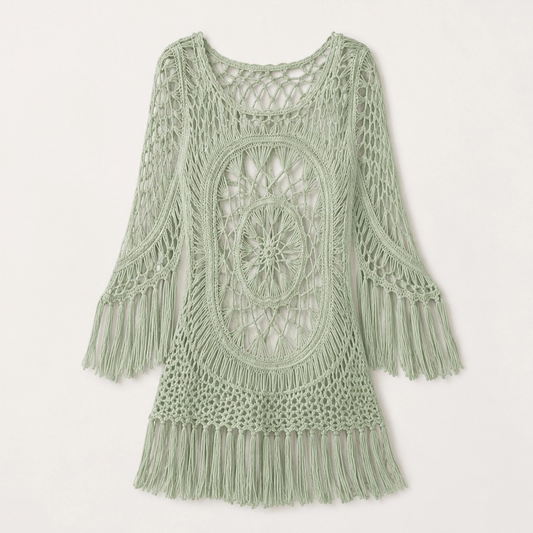 Marisole – Boho Crochet Tassel Beach Cover-Up + 50% OFF
