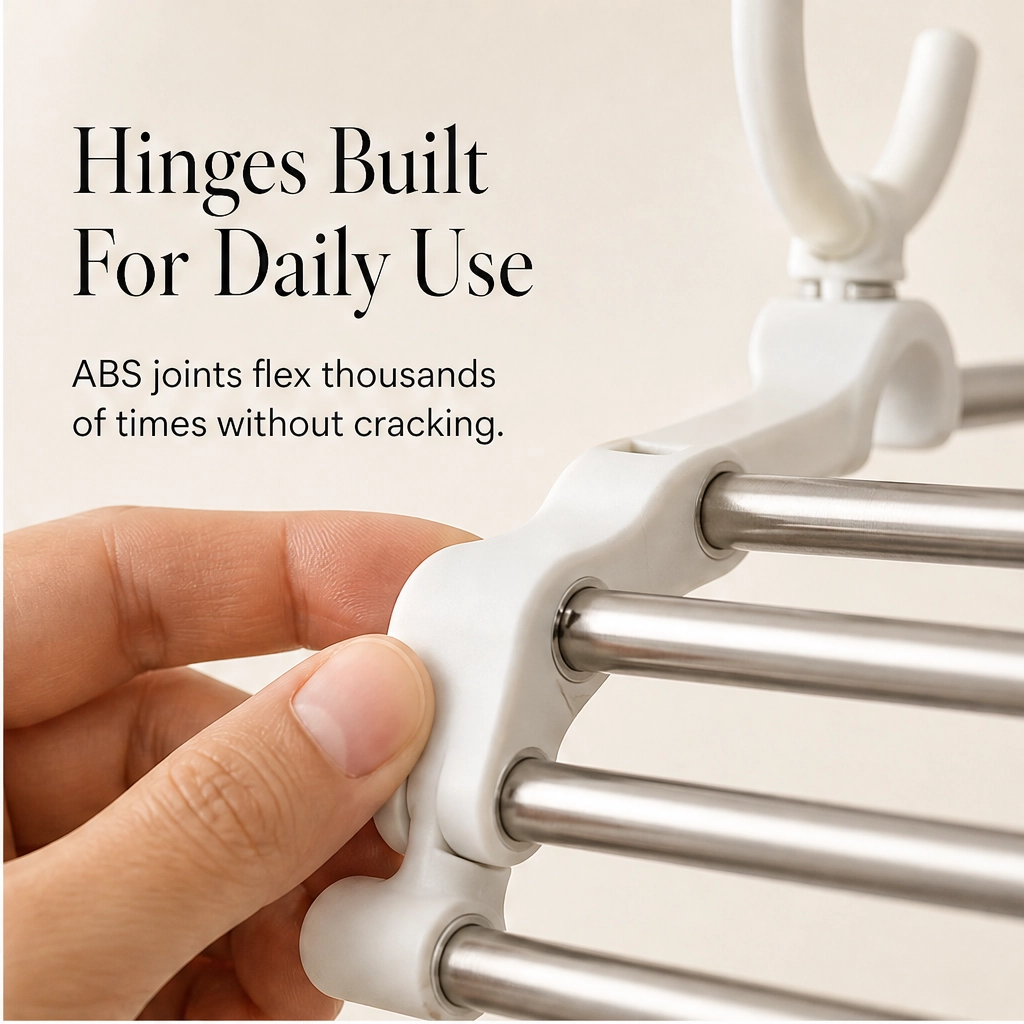 Alcove™ – 5-Tier Foldable Pants Hanger with Stainless Steel Bars + 50% OFF