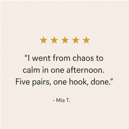 Alcove™ – 5-Tier Foldable Pants Hanger with Stainless Steel Bars + 50% OFF