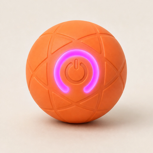 Frisk – Self-Moving Chase Ball for Small Dogs & Puppies, USB-C Rechargeable LED Pet Toy + 50% OFF