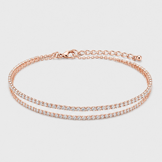 Shimara™ – Sparkling Layered Anklet, Adjustable & Waterproof + 1+1 FREE