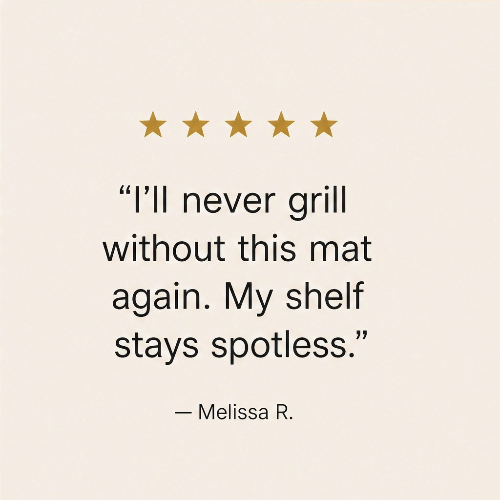 GrillNest™ – Heat-Resistant Silicone Grill Mat with Raised Drip Edge & Utensil Holder + 50% OFF