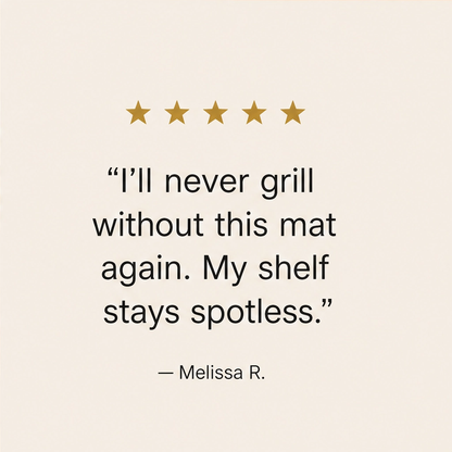 GrillNest™ – Heat-Resistant Silicone Grill Mat with Raised Drip Edge & Utensil Holder + 50% OFF