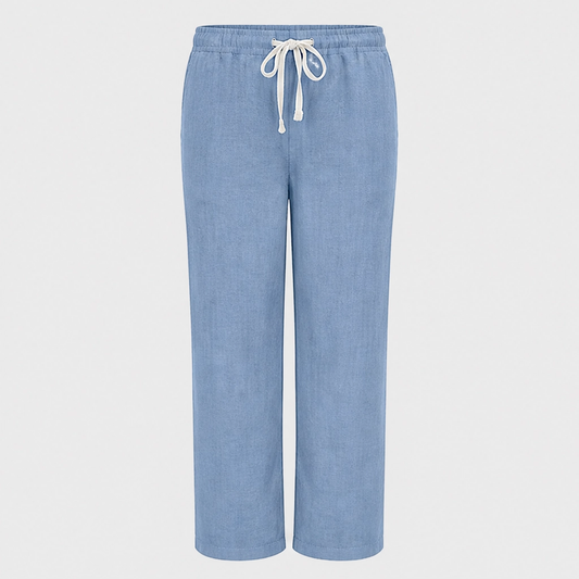 Driftwell™ – Breezy High-Waist Cotton-Linen Wide-Leg Pants + 50% OFF
