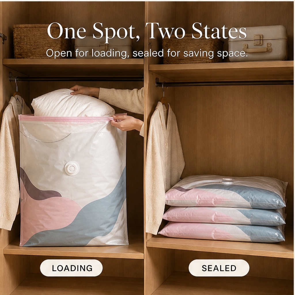 Stowholm™ – No-Pump Space-Saving Vacuum Storage Bags + 50% OFF