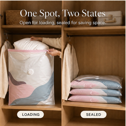 Stowholm™ – No-Pump Space-Saving Vacuum Storage Bags + 50% OFF