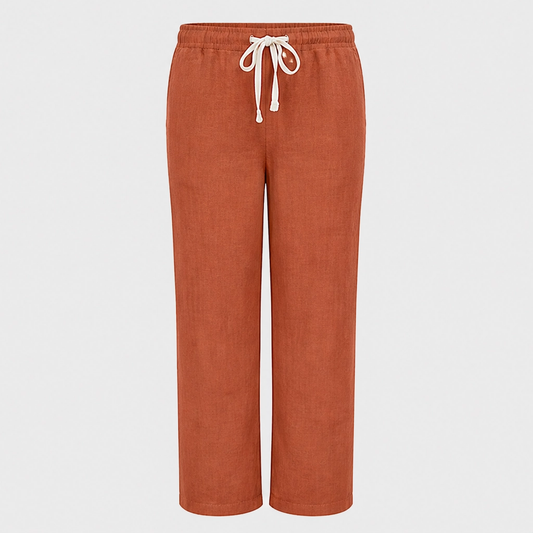 Driftwell™ – Breezy High-Waist Cotton-Linen Wide-Leg Pants + 50% OFF