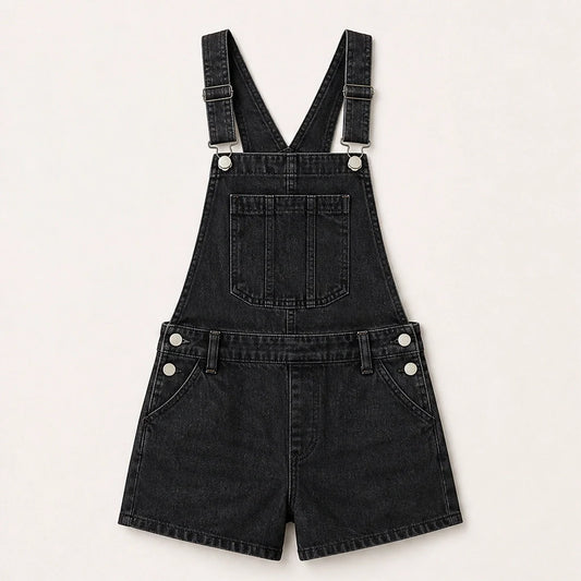 Indigobloom – Soft Stretch Denim Short Overalls with Adjustable Straps + 50% OFF