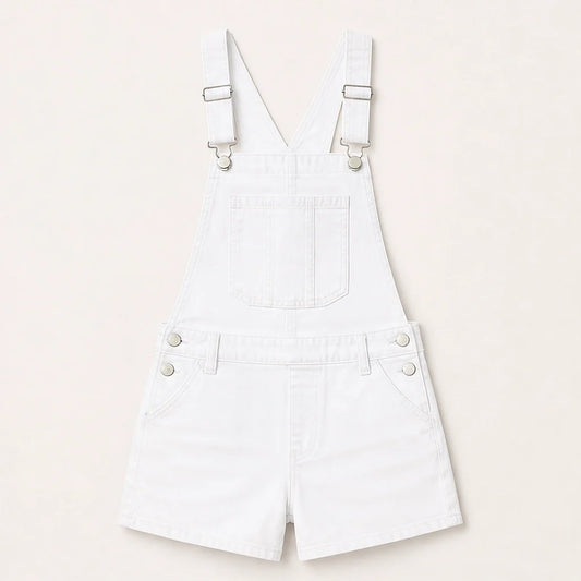 Indigobloom – Soft Stretch Denim Short Overalls with Adjustable Straps + 50% OFF