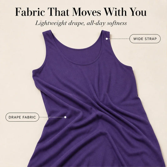 Driftbloom™ – Sleeveless A-Line Maxi Dress with Hidden Pockets + 50% OFF