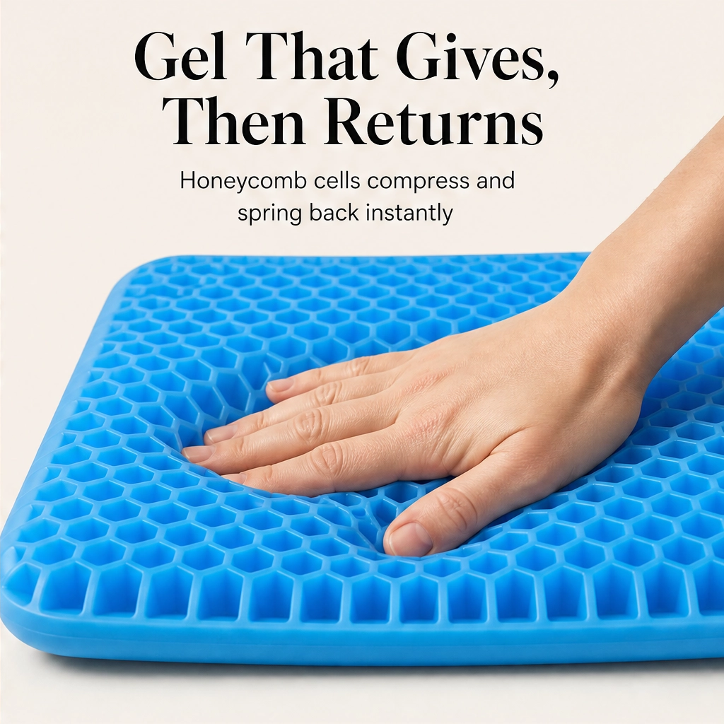Cradlewell™ – Double-Layer Gel Seat Cushion for All-Day Pressure & Pain Relief + 50% OFF