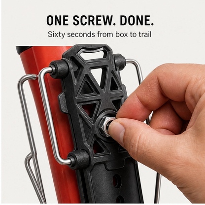 Talon™ – Universal-Fit Adaptive Bike Bottle Cage with 360° Rotation & Tool-Free Mount + 50% OFF