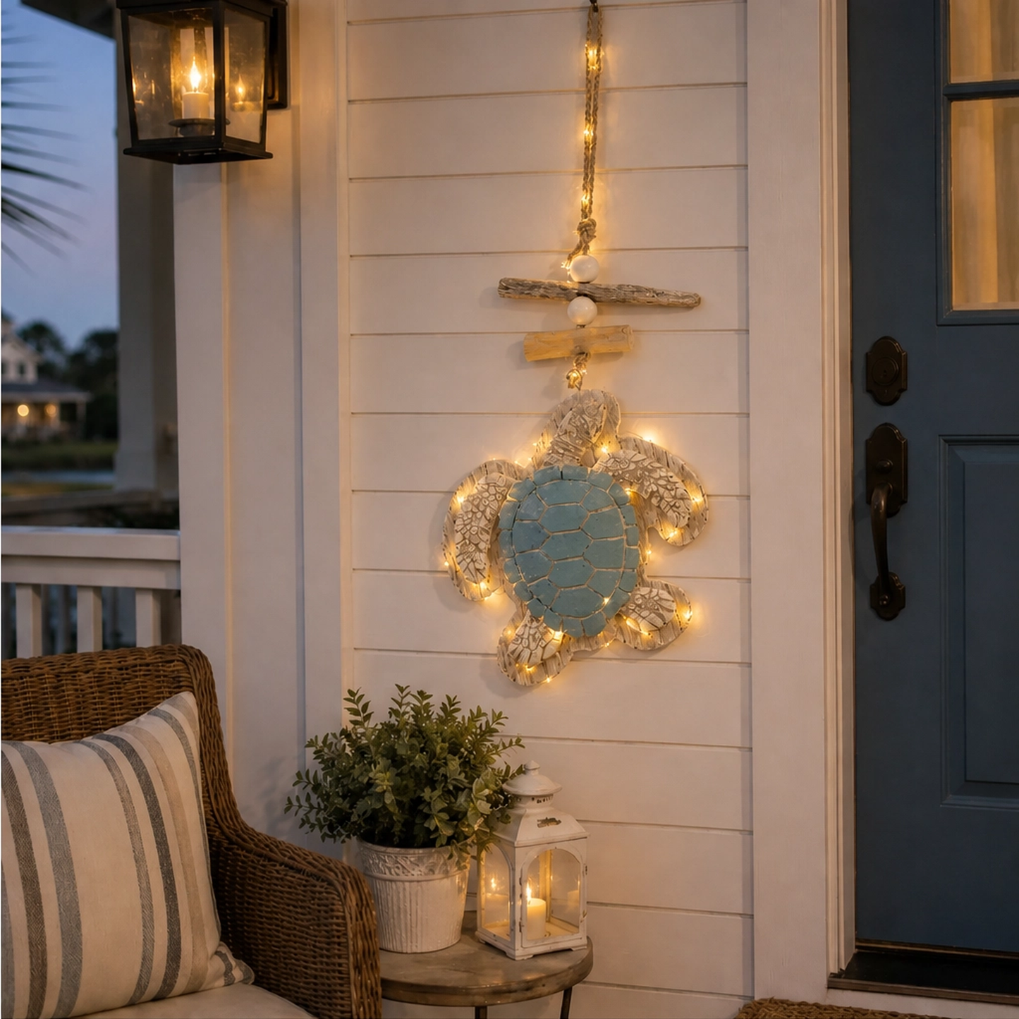 Tidewick – Lighted Sea Turtle Coastal Wall Decor with Remote & Timer + 50% OFF