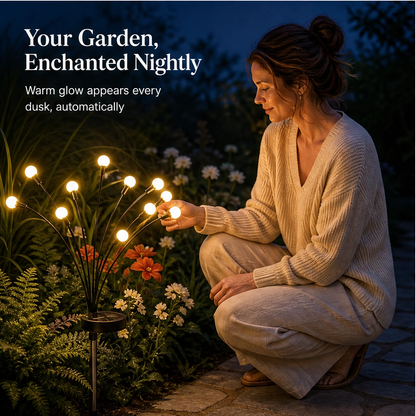 Lumora – Solar Firefly Garden Lights, Swaying Stems & Warm Dusk-to-Dawn Glow + 50% OFF