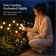Lumora – Solar Firefly Garden Lights, Swaying Stems & Warm Dusk-to-Dawn Glow + 50% OFF