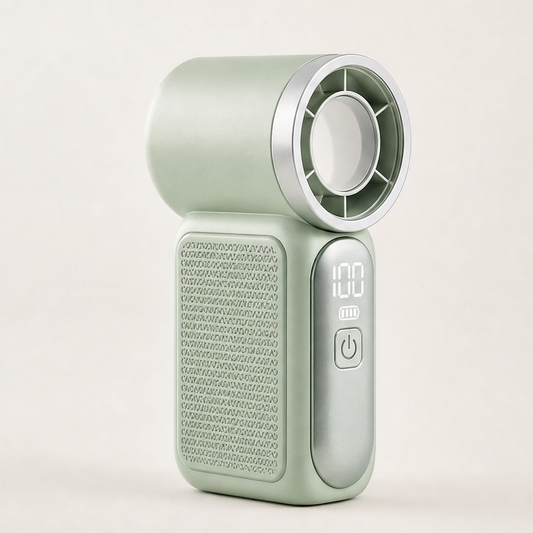 Zefyra – Turbo LED Handheld Fan, 6 Speeds, 10-Hr Battery + 50% OFF