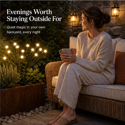Lumora – Solar Firefly Garden Lights, Swaying Stems & Warm Dusk-to-Dawn Glow + 50% OFF