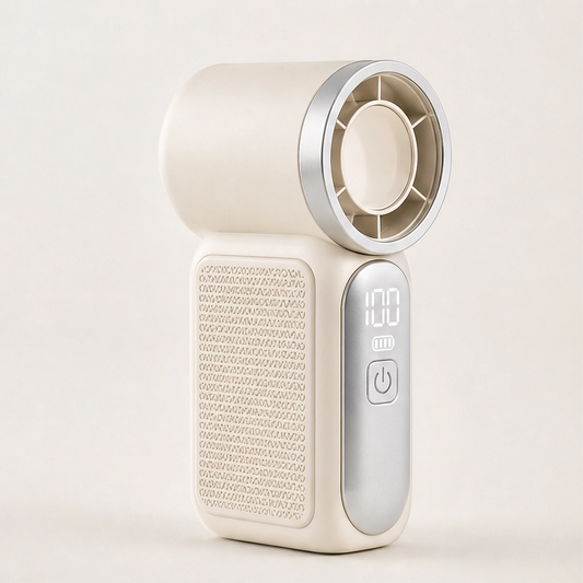 Zefyra – Turbo LED Handheld Fan, 6 Speeds, 10-Hr Battery + 50% OFF