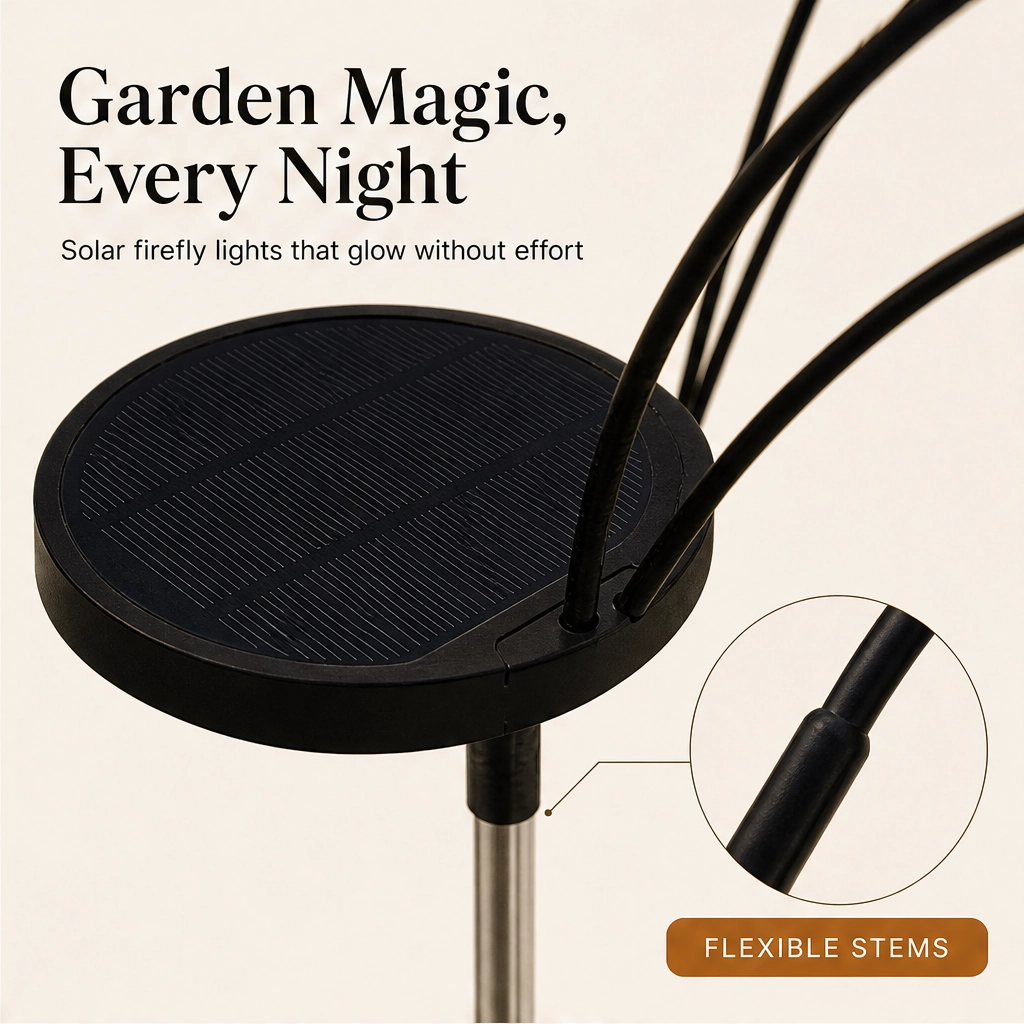 Lumora – Solar Firefly Garden Lights, Swaying Stems & Warm Dusk-to-Dawn Glow + 50% OFF