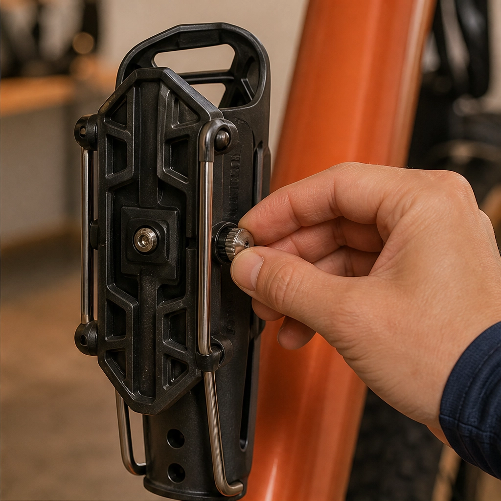 Talon™ – Universal-Fit Adaptive Bike Bottle Cage with 360° Rotation & Tool-Free Mount + 50% OFF