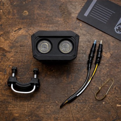 Nightforge™ – Dual-Color IP68 Waterproof LED Motorcycle Driving Lights + 50% OFF