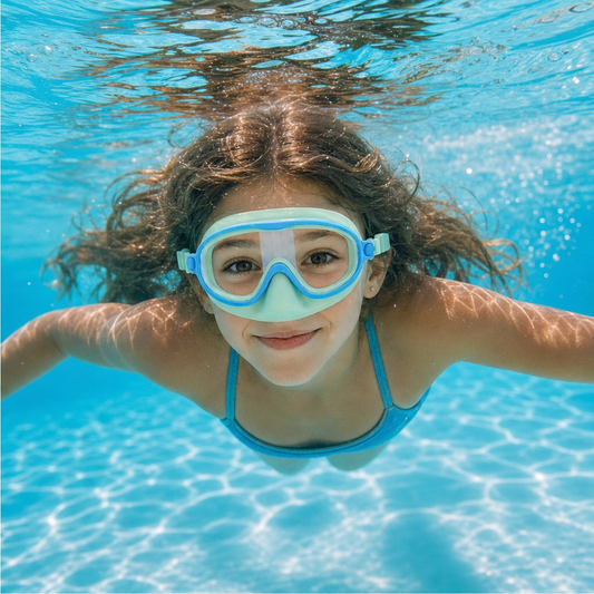 Finlee™ – Kids Swim Mask with Nose Cover & One-Click Clasp + 50% OFF