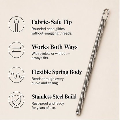 Loopwright – Flexible Spring Drawstring Threader Tool + 50% OFF