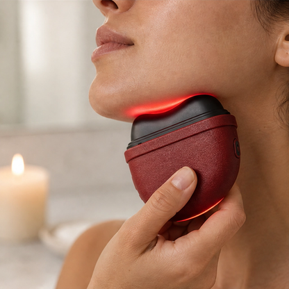Sōlace™ – Heated Bian-Stone Gua Sha Massager with Red Light & Vibration + 50% OFF