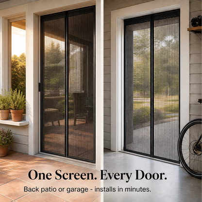 Breezely™ – Hands-Free Magnetic Screen Door with Heavy-Duty Mesh & Auto-Close Magnets + 50% OFF