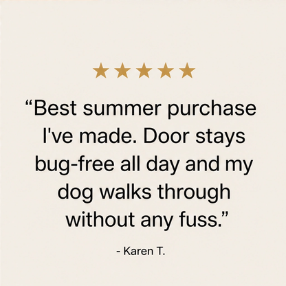 Breezely™ – Hands-Free Magnetic Screen Door with Heavy-Duty Mesh & Auto-Close Magnets + 50% OFF