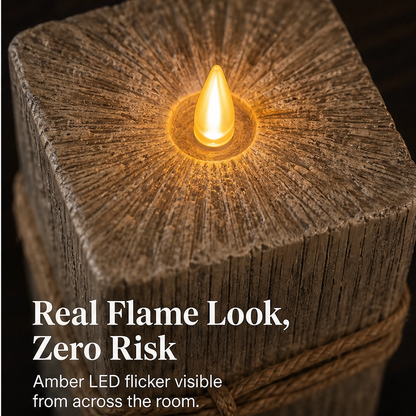 Shorewick – Flameless LED Coastal Candle Set of 3 with Remote & Timer + 50% OFF