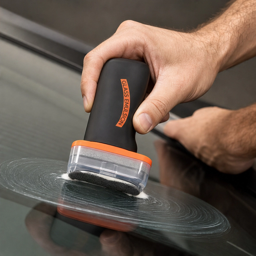 Optiglaze™ – Handheld Oil-Film Remover for Crystal-Clear Glass + 50% OFF