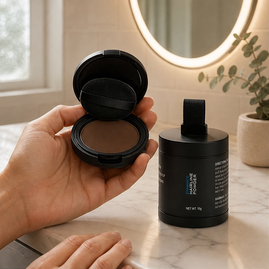 Velura – Instant Root & Hairline Cover Powder with Mirror & Sponge, Waterproof 24H + 50% OFF